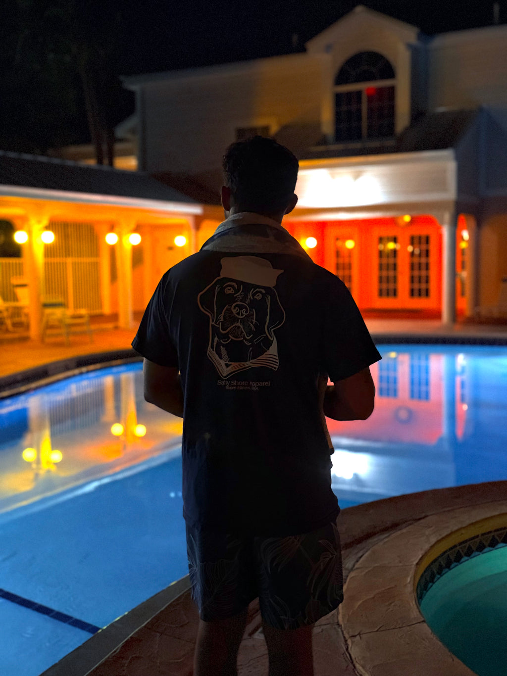 Navy Dog Tee