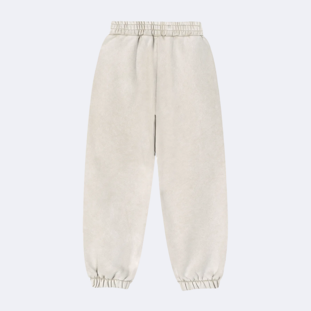 Beige sweatpants on a white background