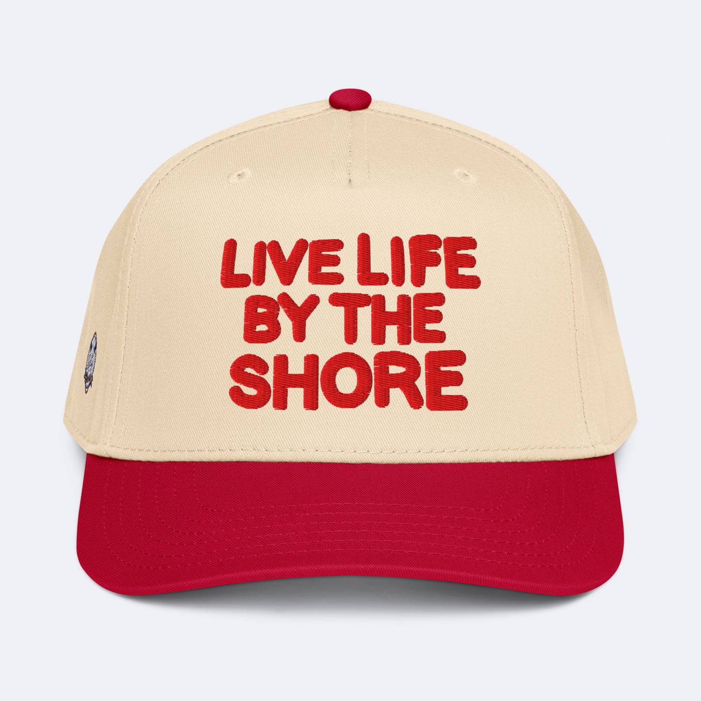 Live Life By The Shore Hat - Red