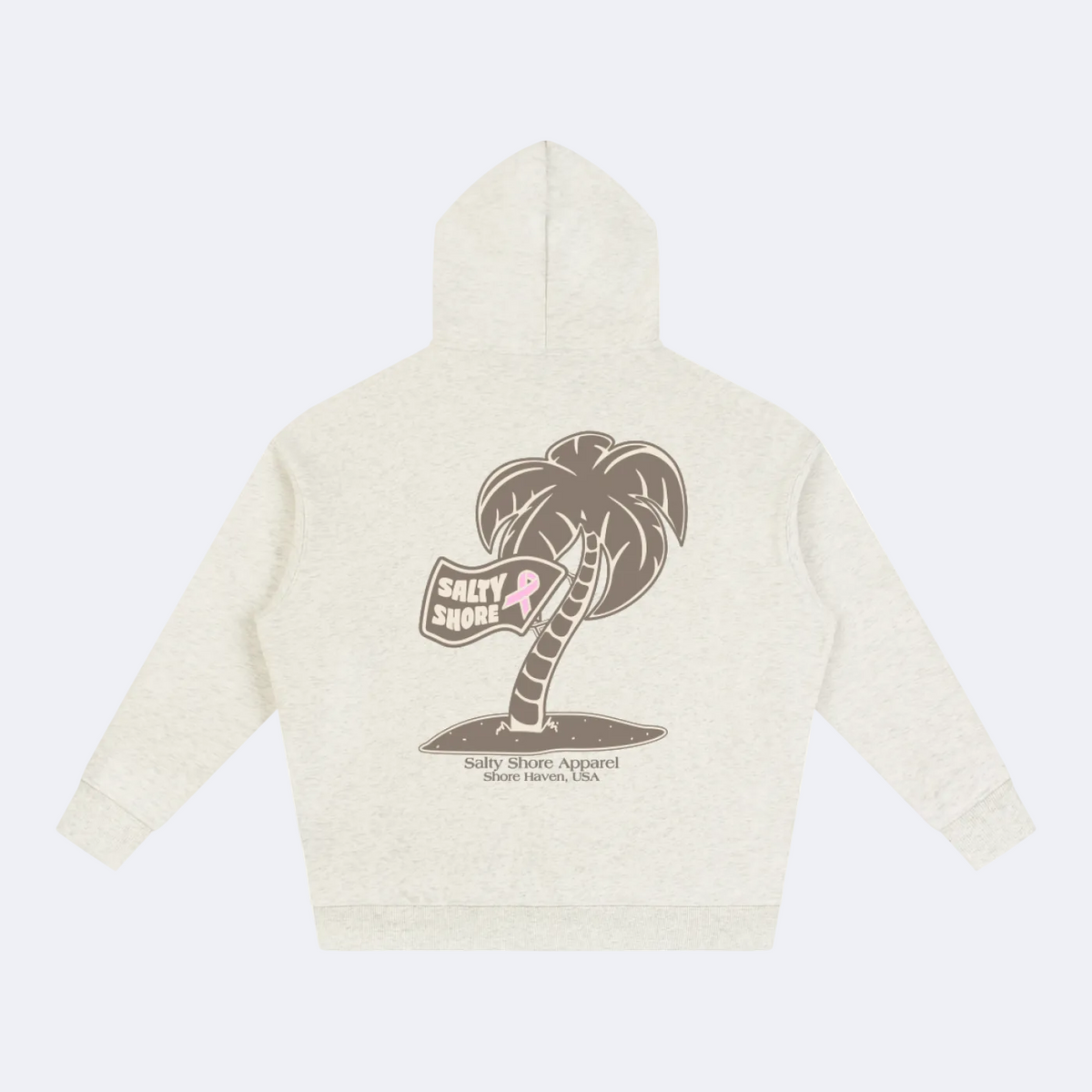 Breast Cancer Awareness Oversized Palm Hoodie