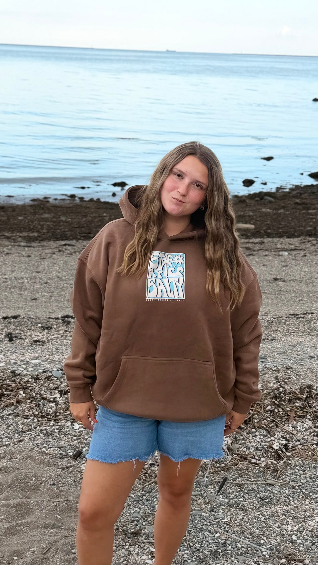Stay Salty Oversized Fleece Hoodie