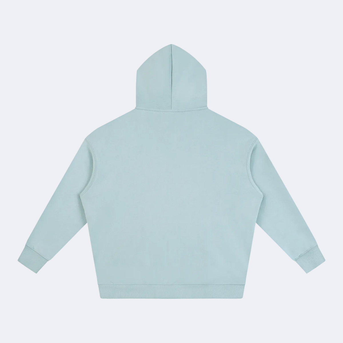 Light blue hoodie on a white background