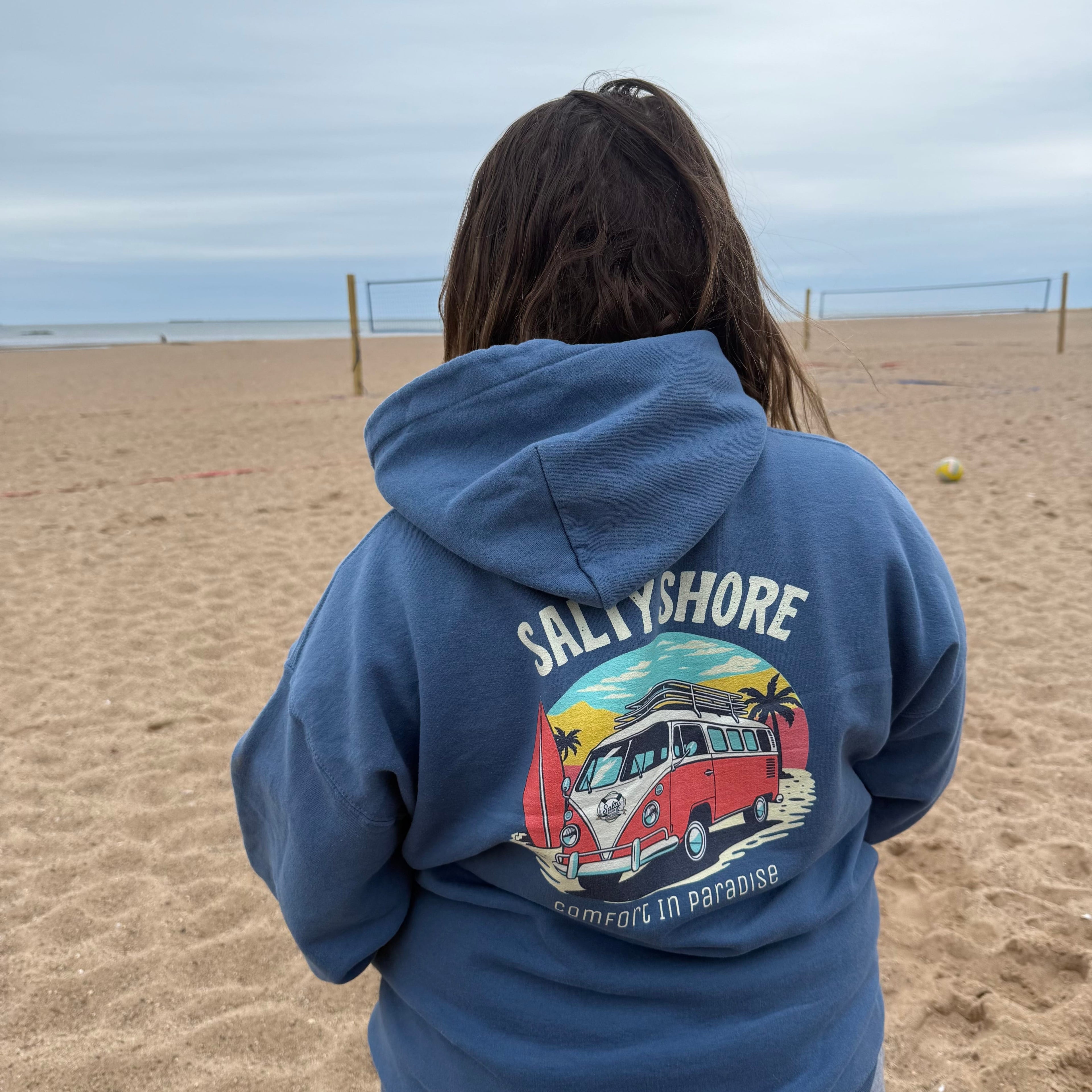 Salty Shore Apparel Beach Bus Hoodie Beach Bus Hoodie