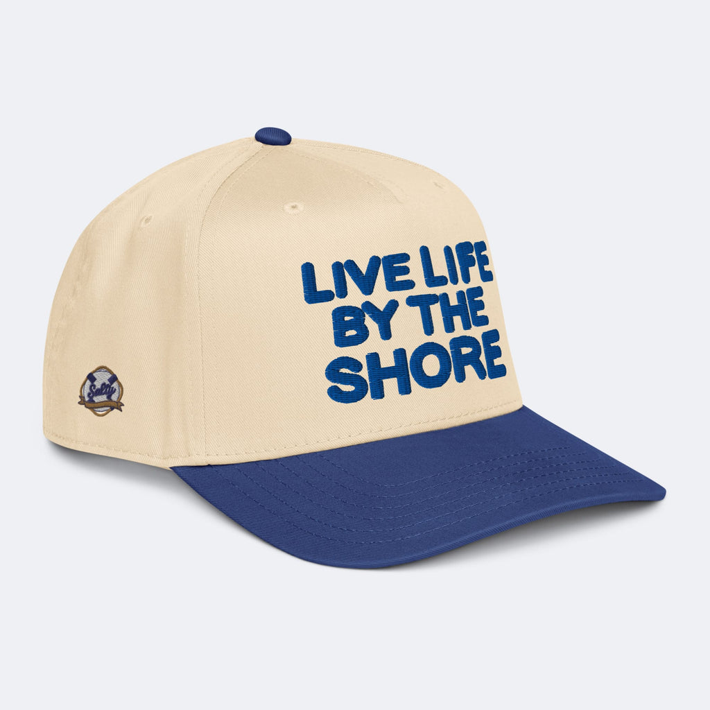 Salty Shore Apparel Live Life By The Shore Hat - Blue Live Life By The Shore Hat - Blue