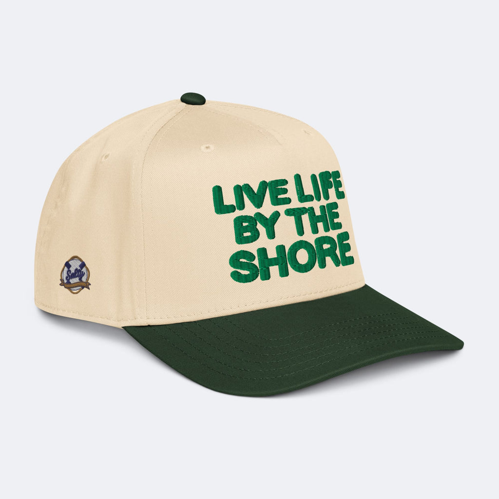 Salty Shore Apparel Live Life By The Shore Hat - Green Live Life By The Shore Hat - Green