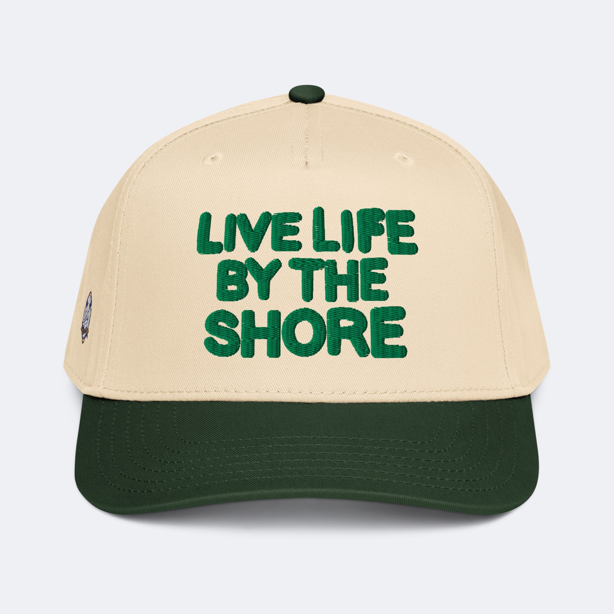 Salty Shore Apparel Live Life By The Shore Hat - Green Live Life By The Shore Hat - Green