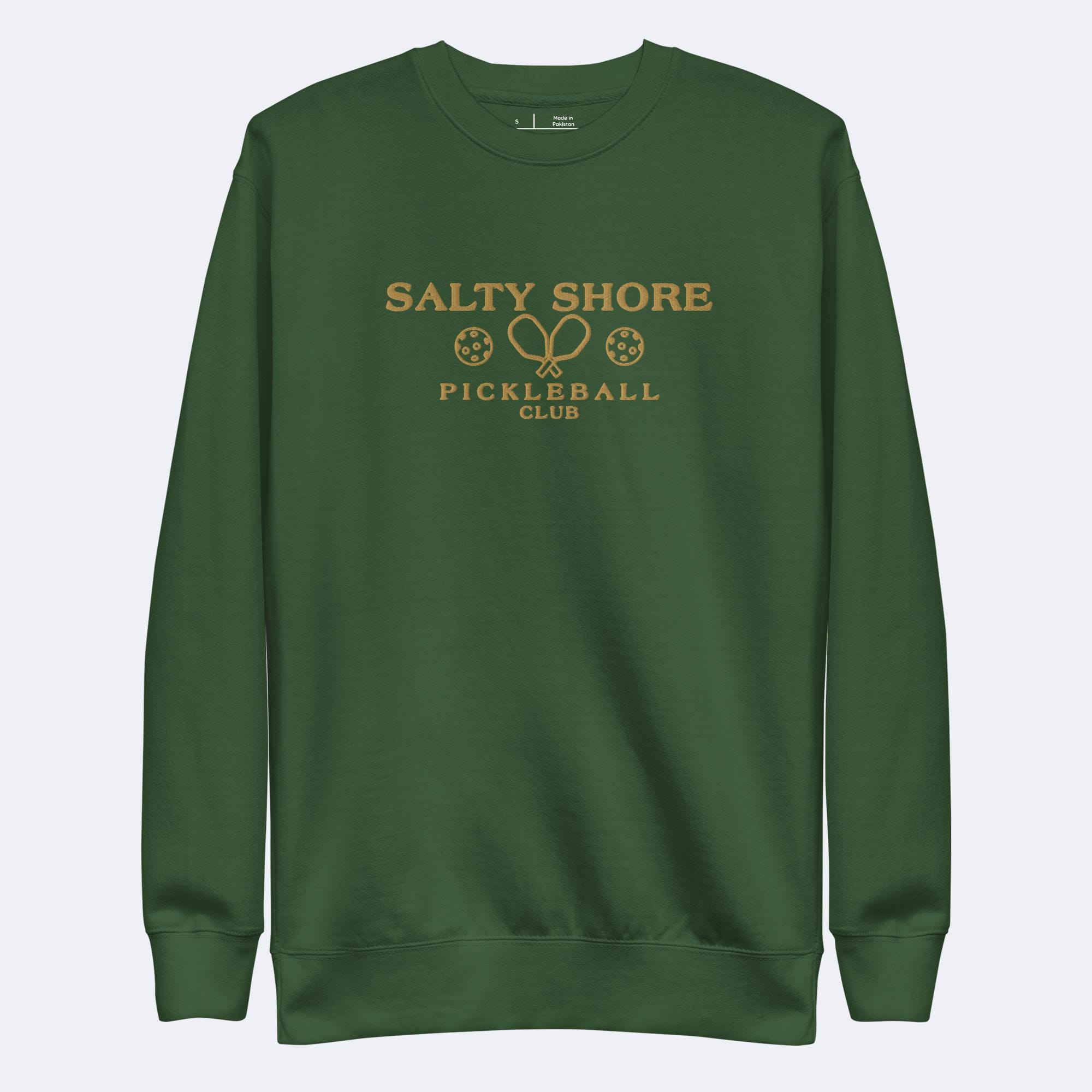 Salty Shore Apparel LLC Pickleball Embroidered Sweatshirt Pickleball Embroidered Sweatshirt