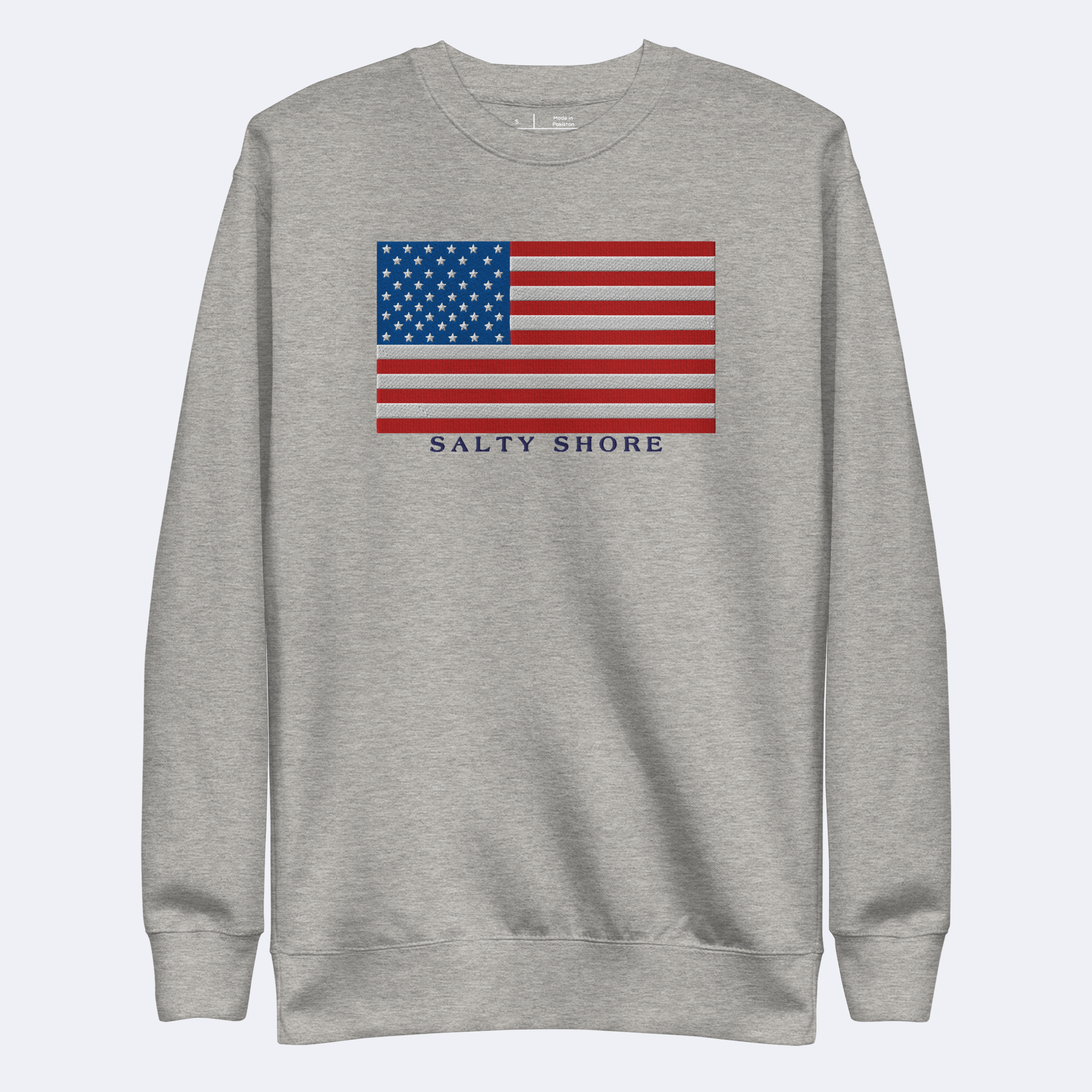 Salty Shore Apparel LLC USA Embroidered Sweatshirt USA Embroidered Sweatshirt