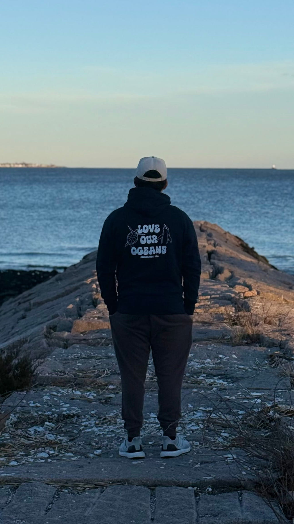 Salty Shore Apparel Love Our Oceans Heavyweight Hoodie Love Our Oceans Heavyweight Hoodie
