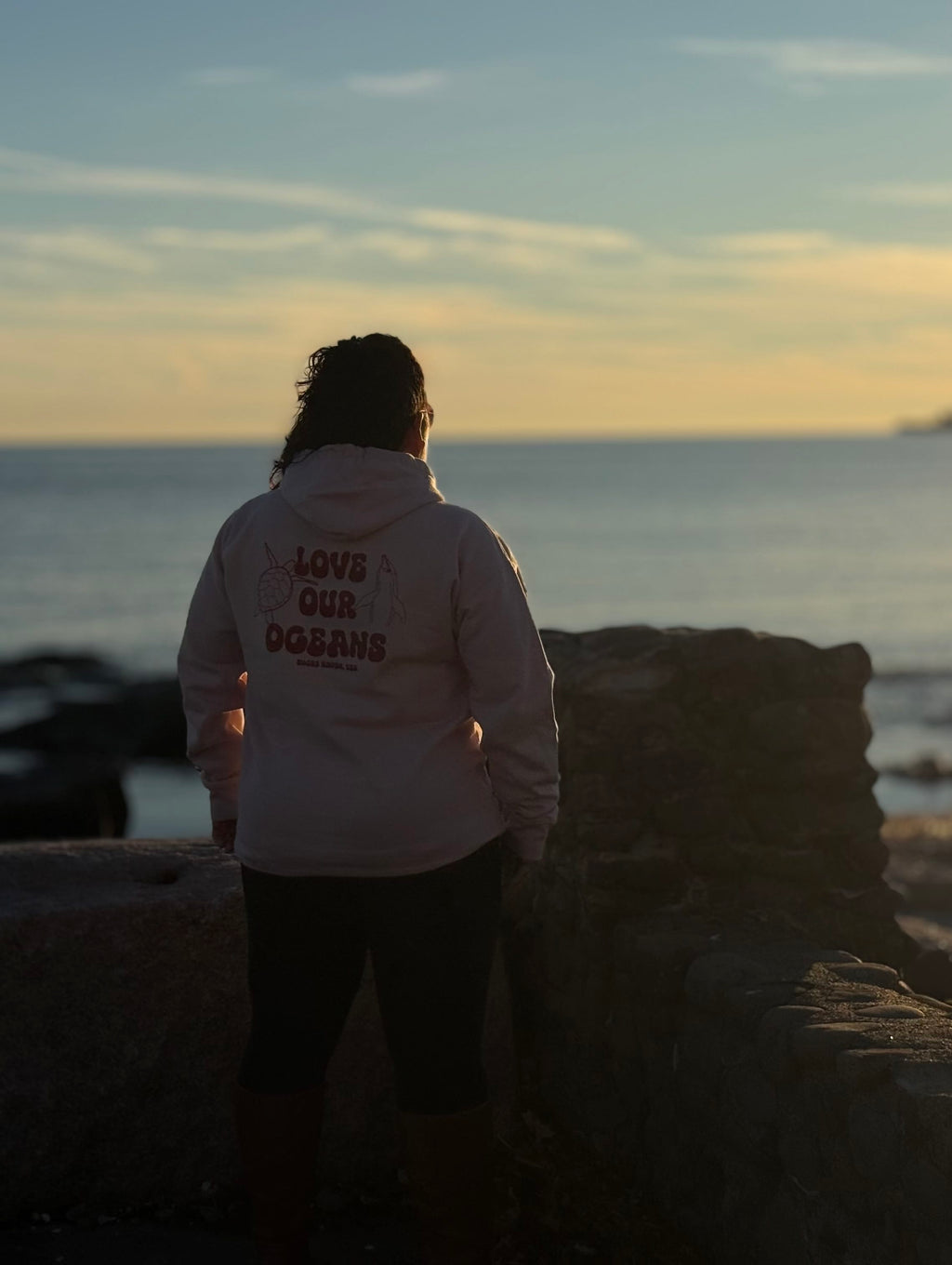 Salty Shore Apparel Love Our Oceans Heavyweight Hoodie Love Our Oceans Heavyweight Hoodie