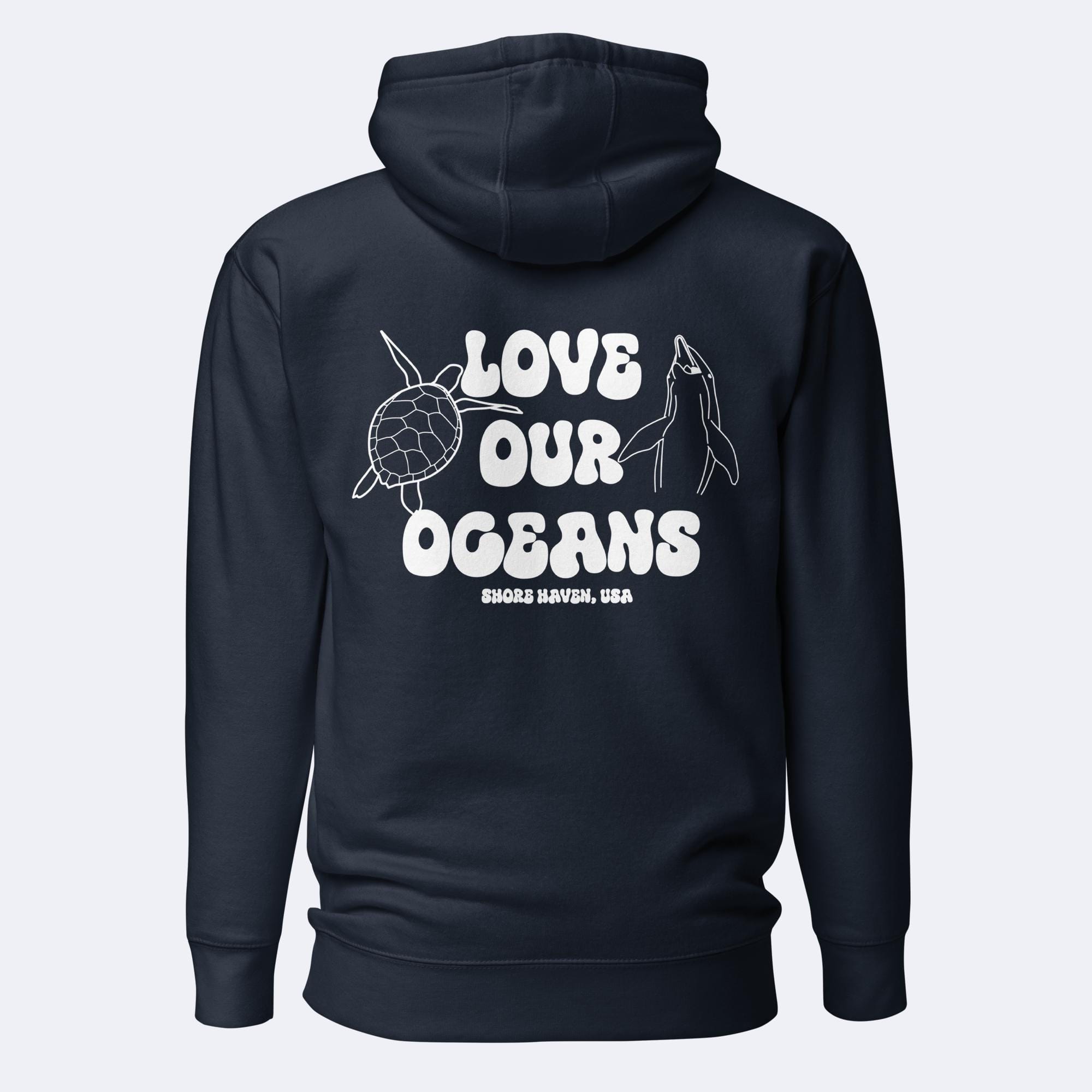 Salty Shore Apparel Love Our Oceans Heavyweight Hoodie Love Our Oceans Heavyweight Hoodie