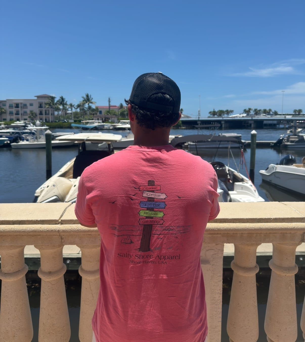 Salty Shore Apparel Paradise Directory Tee Paradise Directory Tee