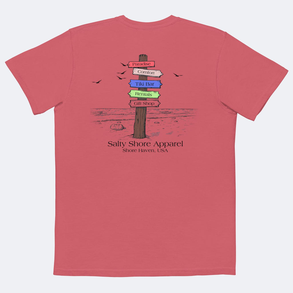 Salty Shore Apparel Paradise Directory Tee Paradise Directory Tee