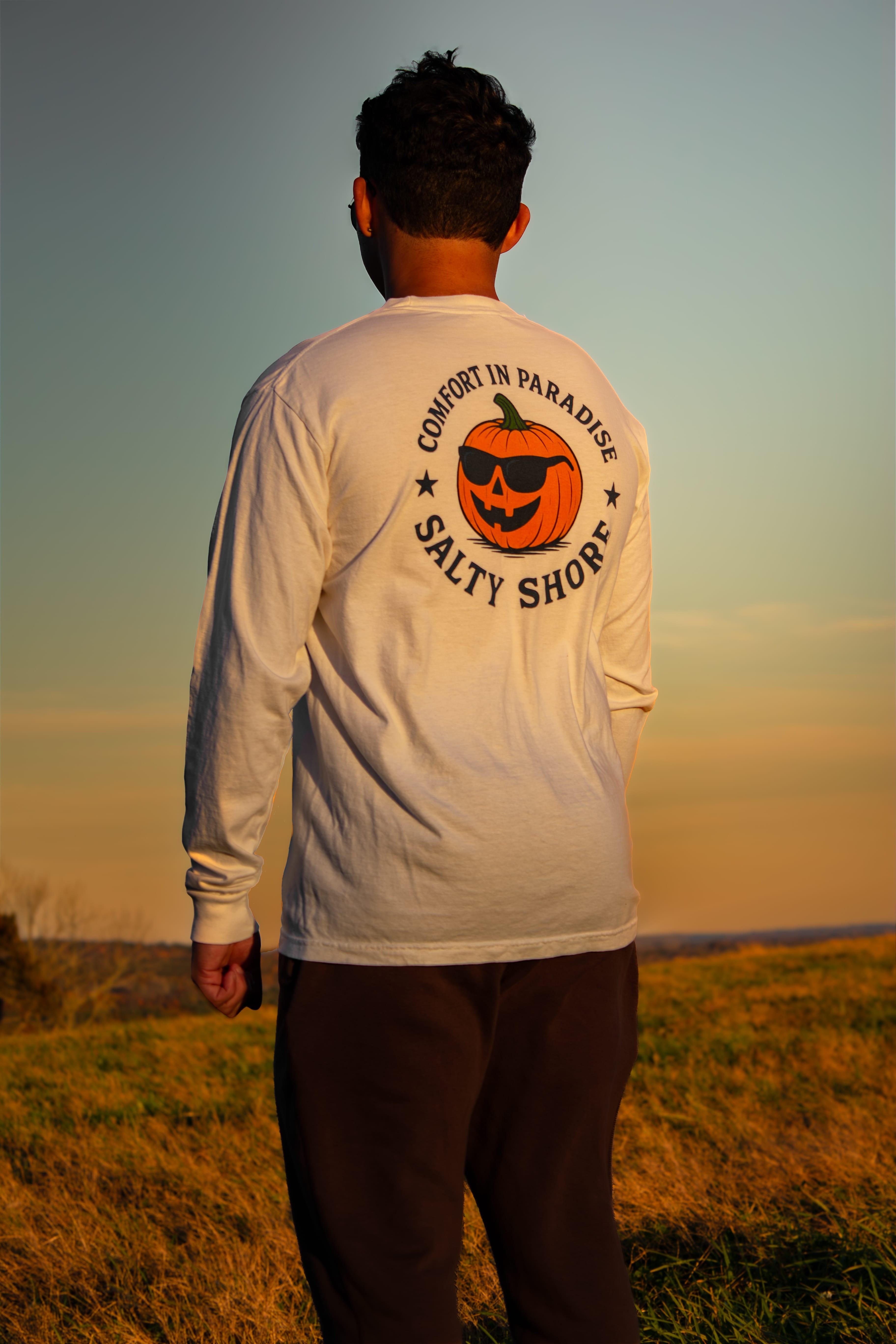 Salty Shore Apparel Pumpkin Long Sleeve Pumpkin Long Sleeve