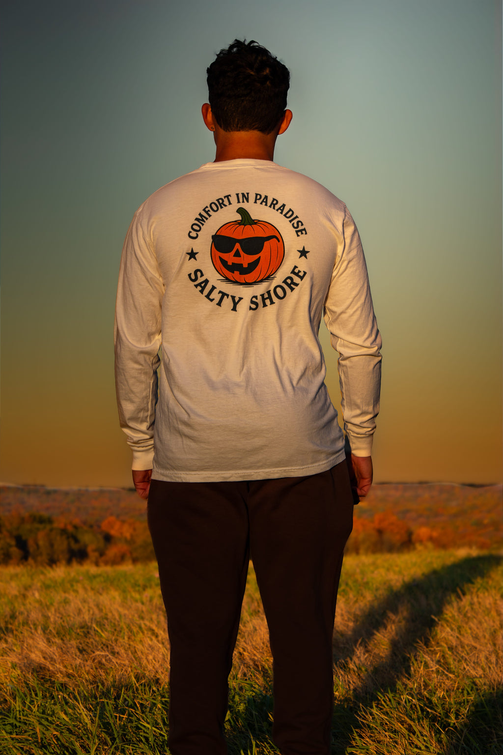 Salty Shore Apparel Pumpkin Long Sleeve Pumpkin Long Sleeve