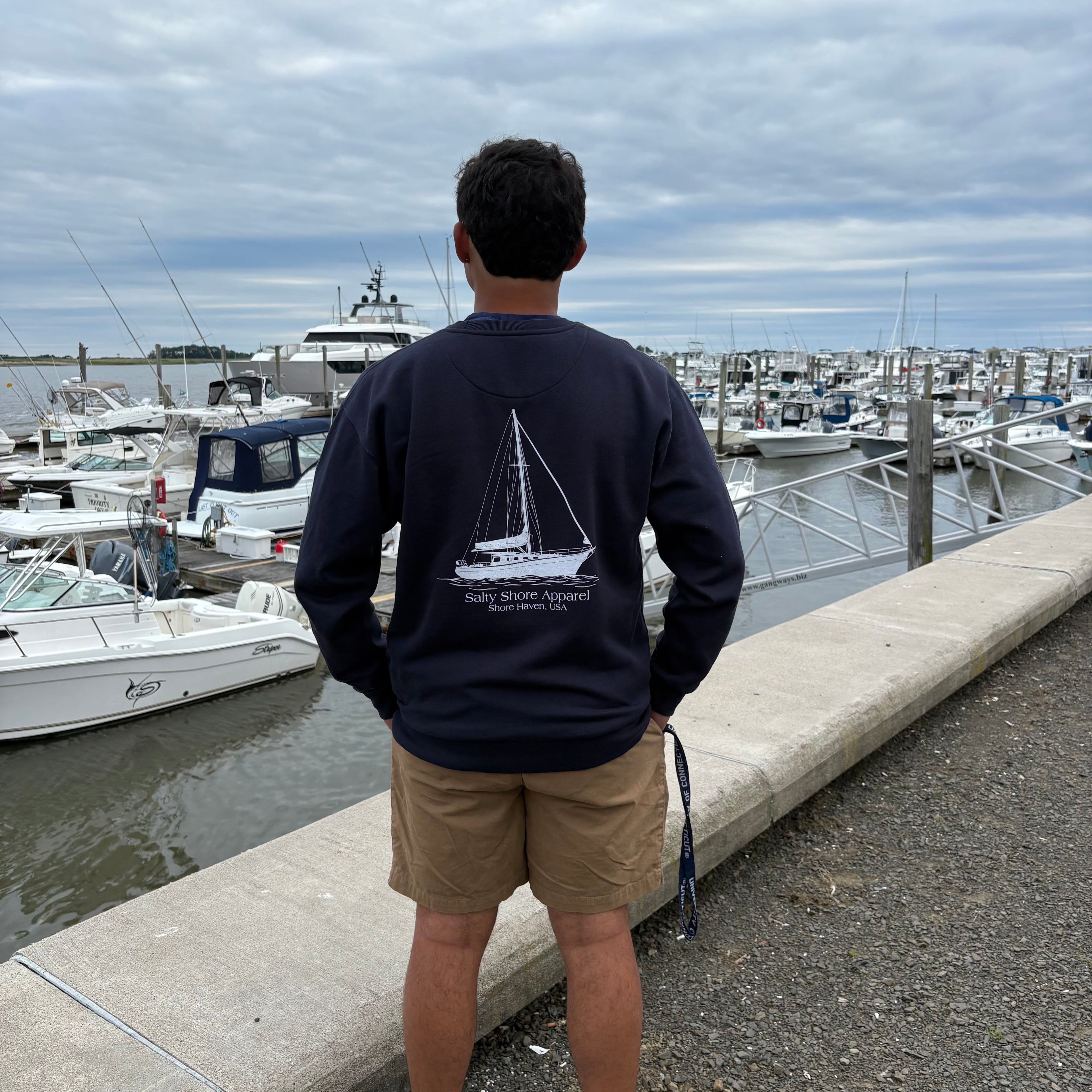 Salty Shore Apparel Sailing Sweatshirt Sailing Sweatshirt