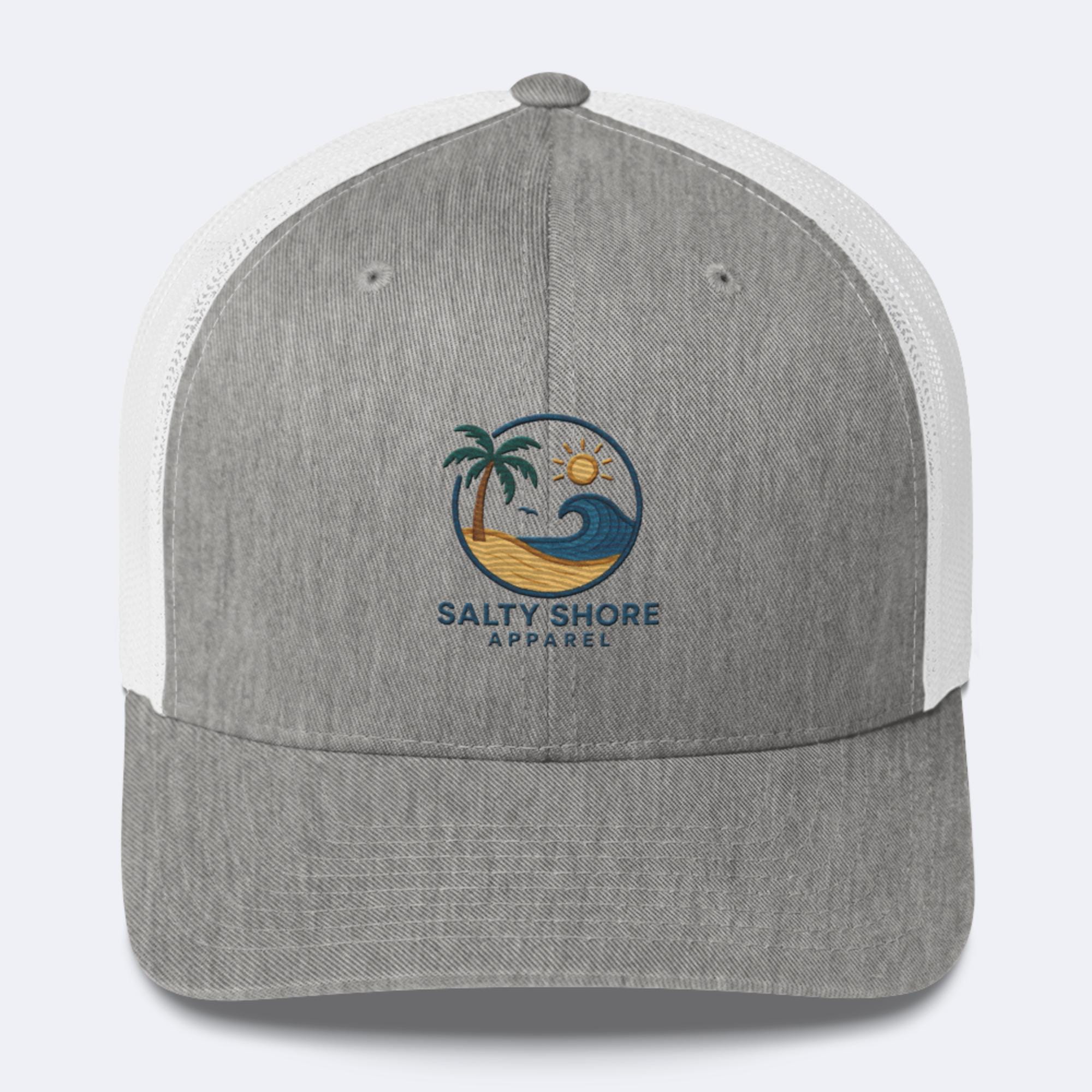 Salty Shore Apparel Simplistic Paradise Trucker Hat Simplistic Paradise Trucker Hat