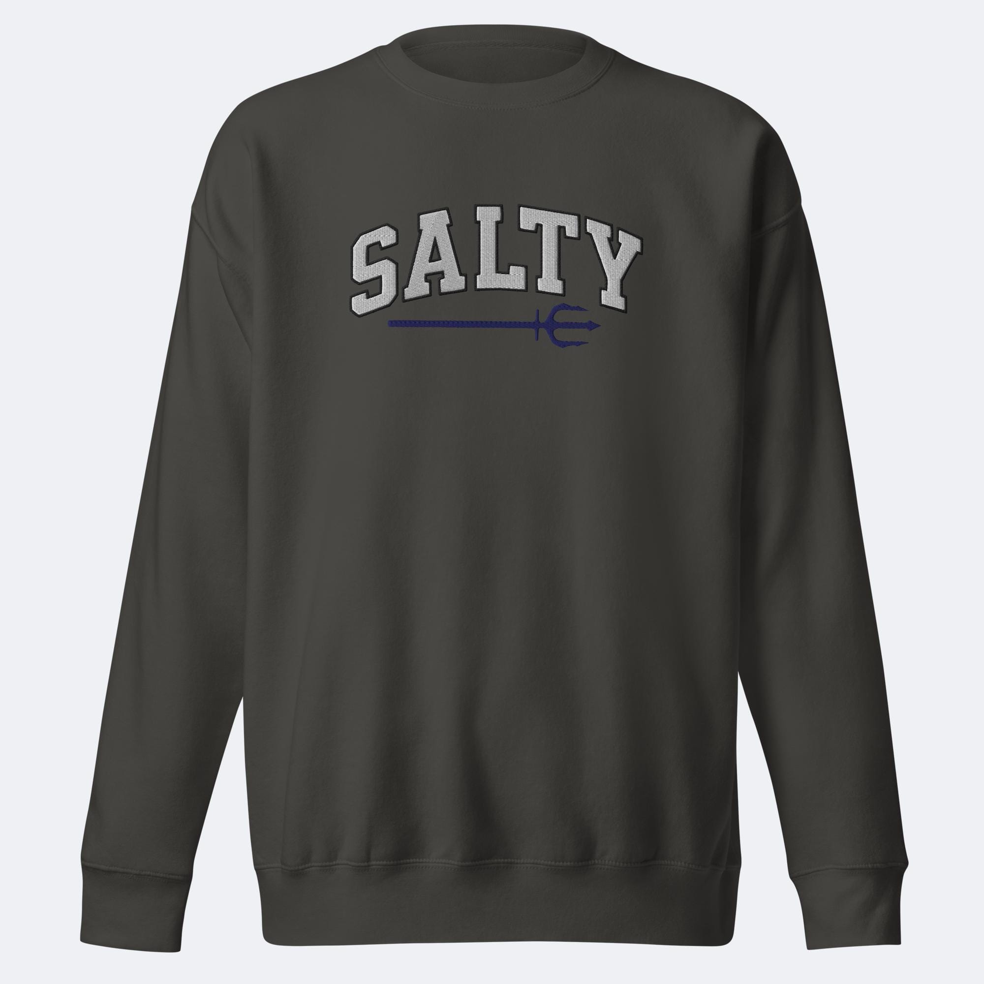Salty Shore Apparel Trident Embroidered Sweatshirt Trident Embroidered Sweatshirt