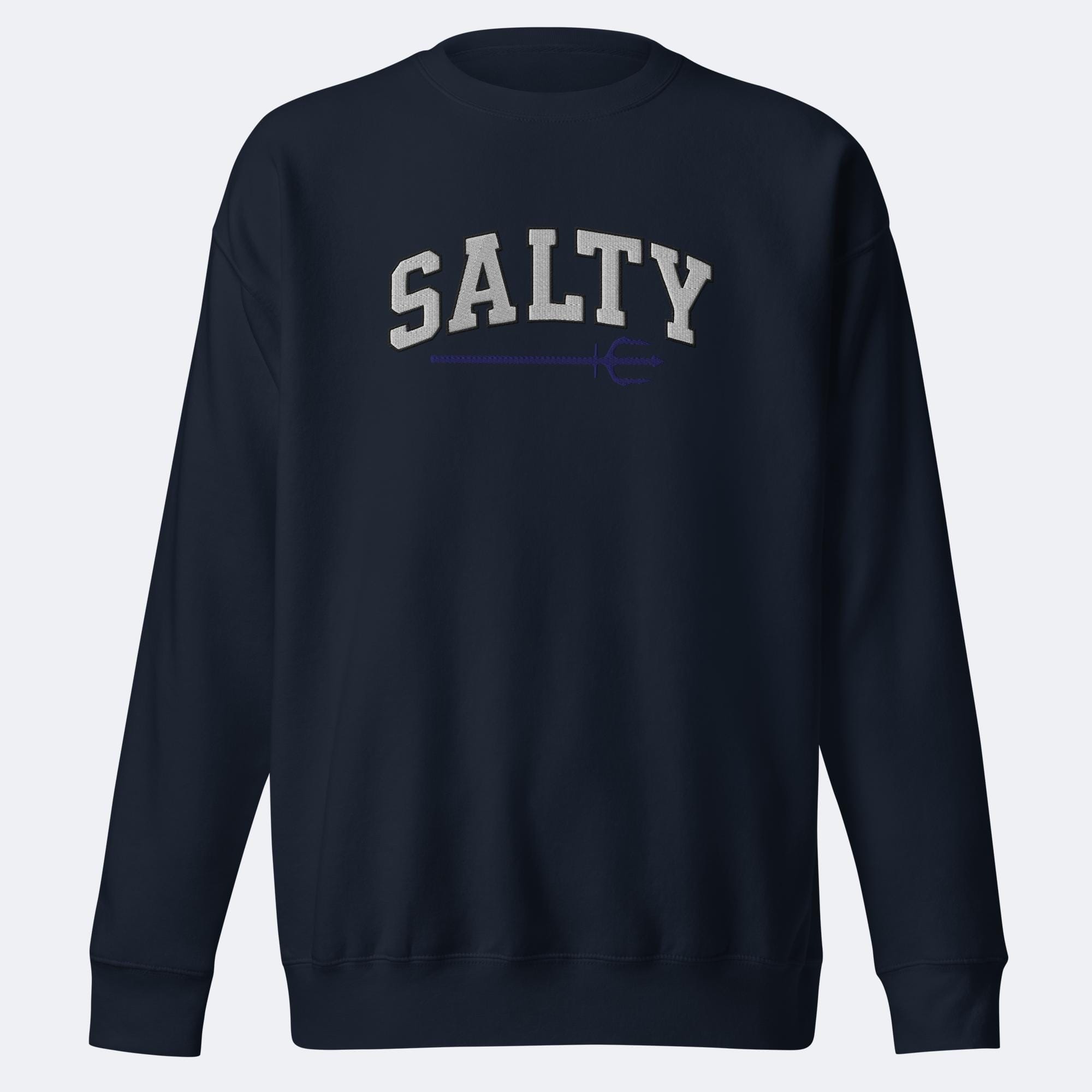 Salty Shore Apparel Trident Embroidered Sweatshirt Trident Embroidered Sweatshirt