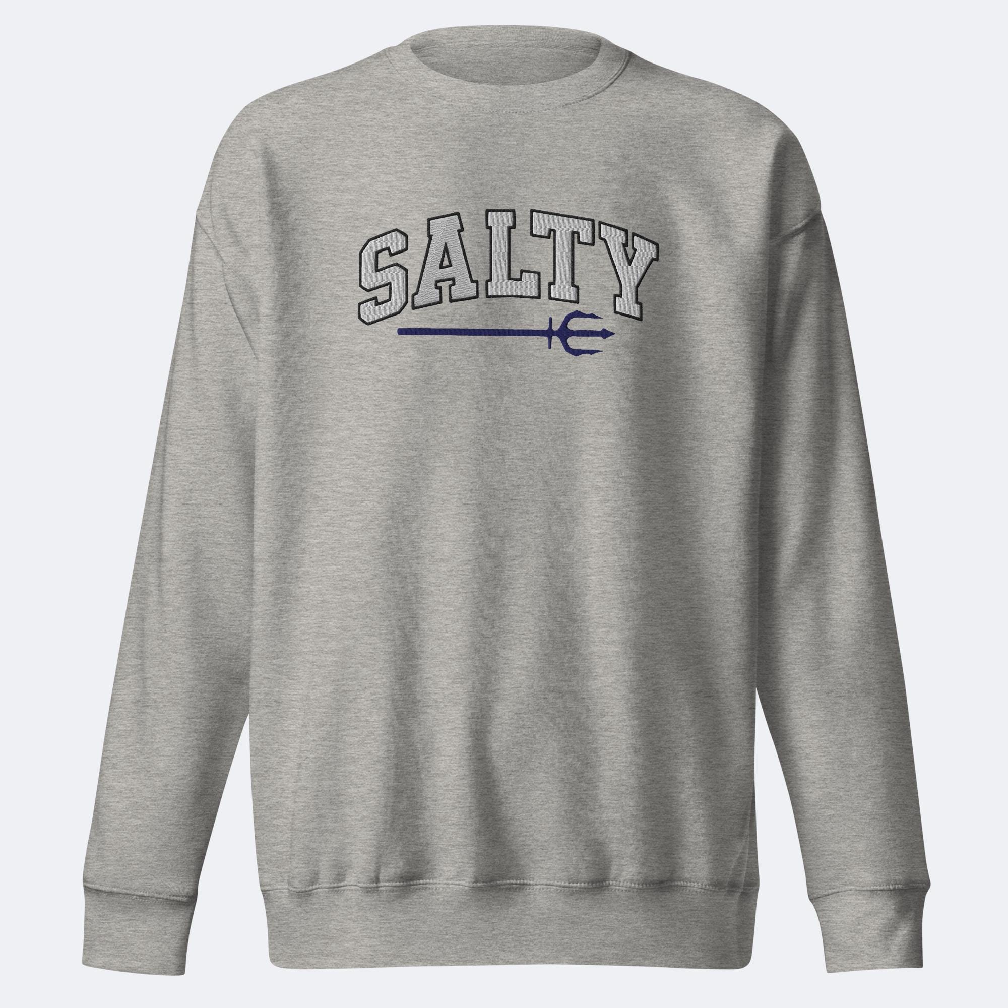Salty Shore Apparel Trident Embroidered Sweatshirt Trident Embroidered Sweatshirt