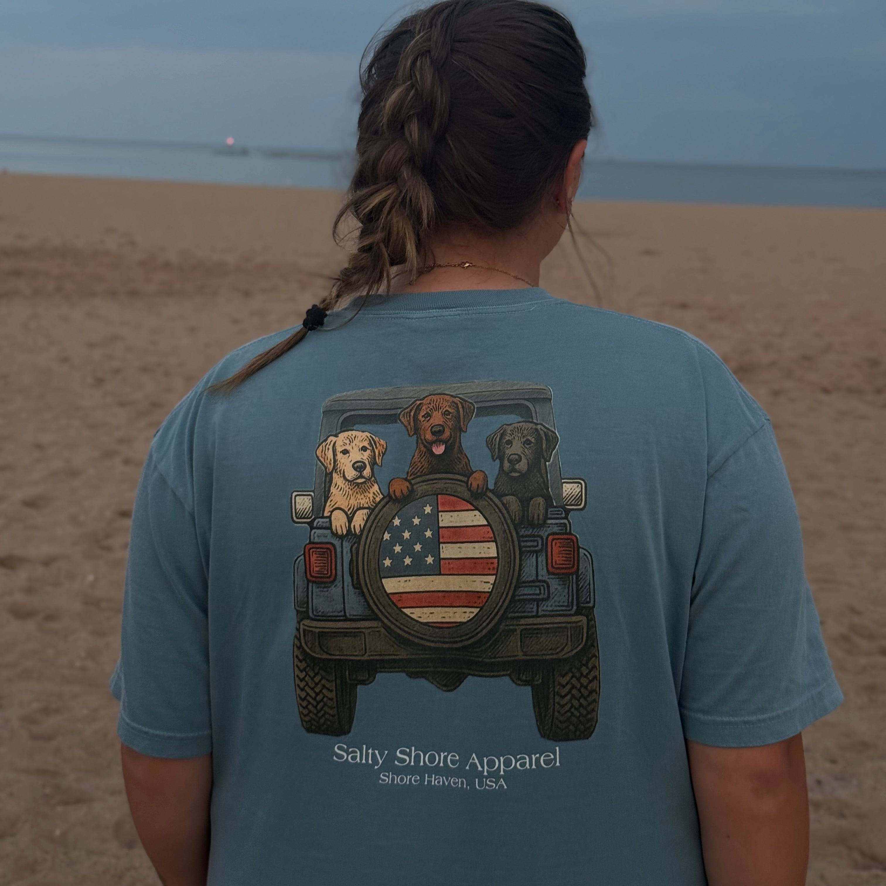 Salty Shore Apparel USA Dog Tee USA Dog Tee