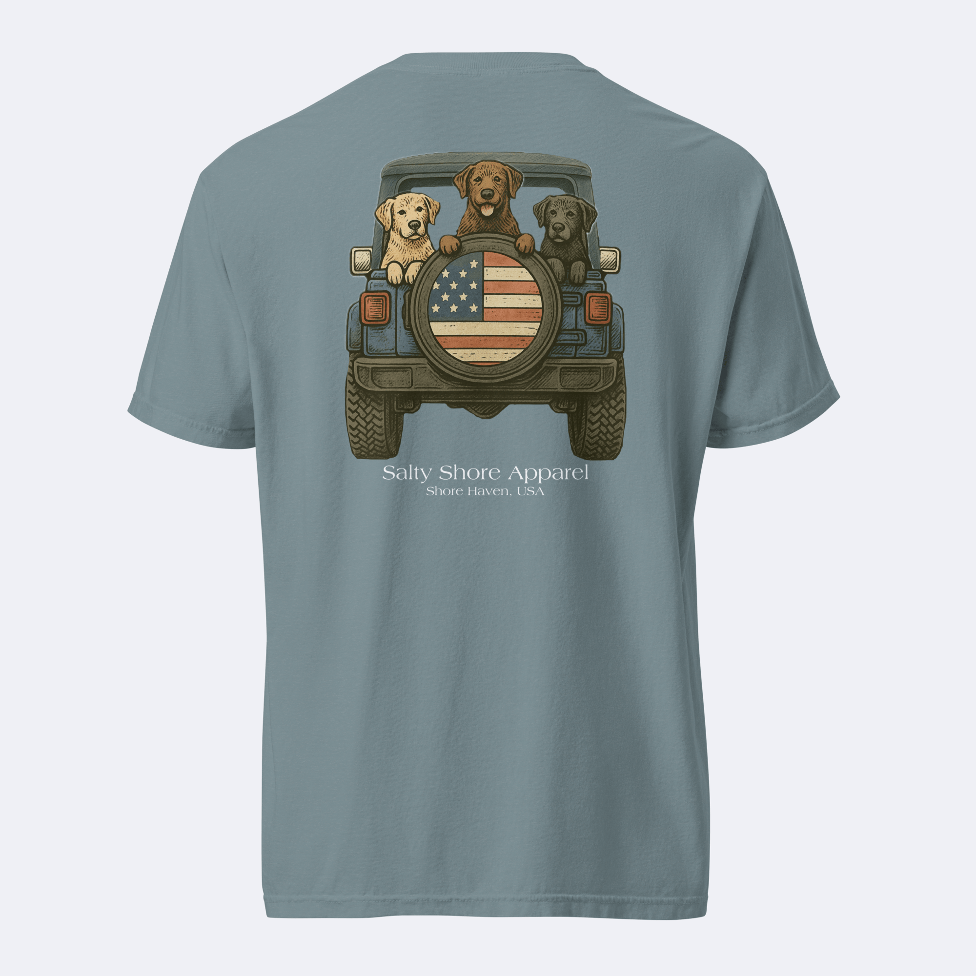 Salty Shore Apparel USA Dog Tee USA Dog Tee