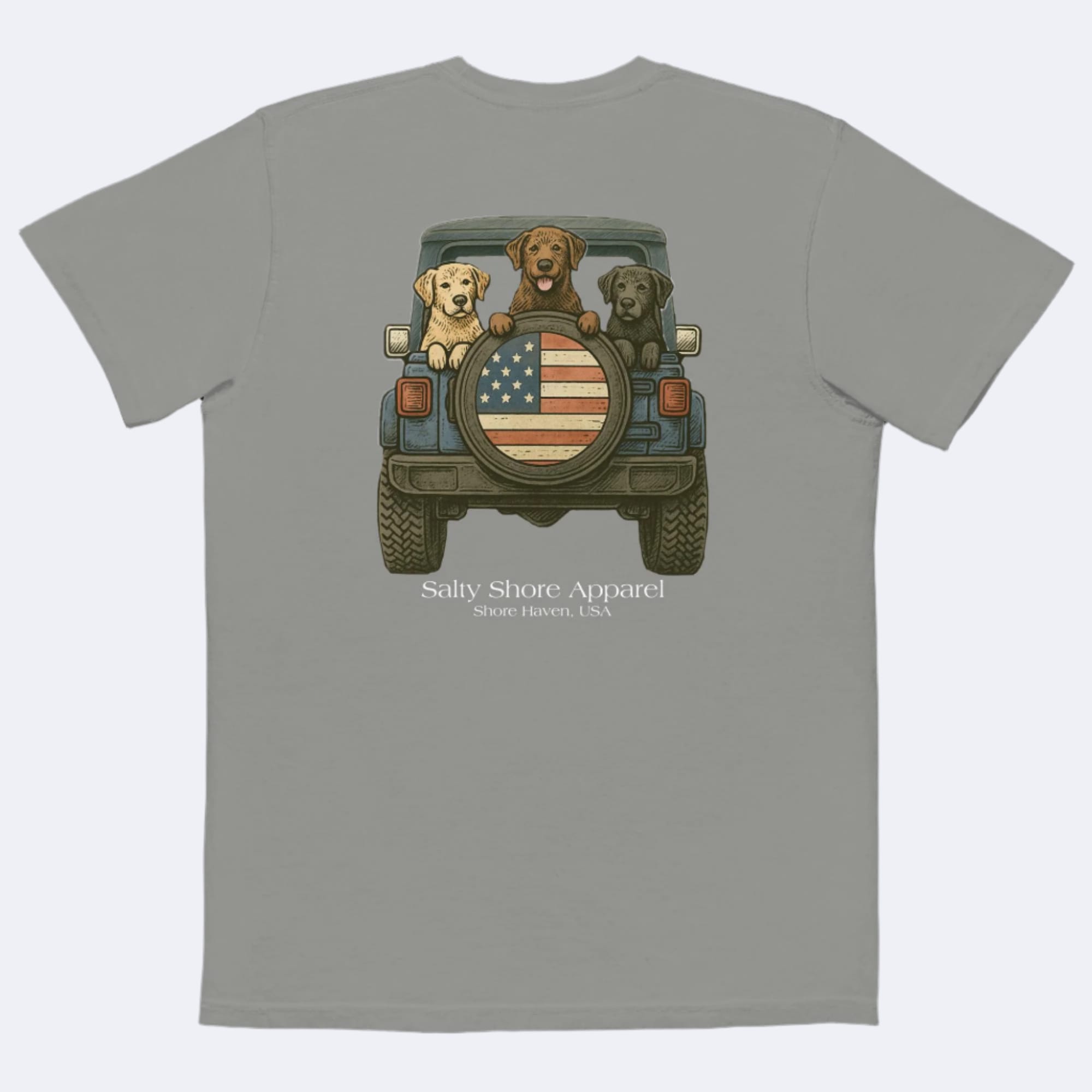 Salty Shore Apparel USA Dog Tee USA Dog Tee