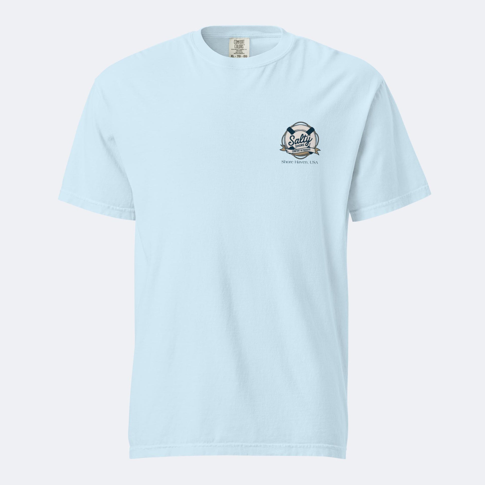 Beach Bum Tee - back nautical print - coastal t-shirt